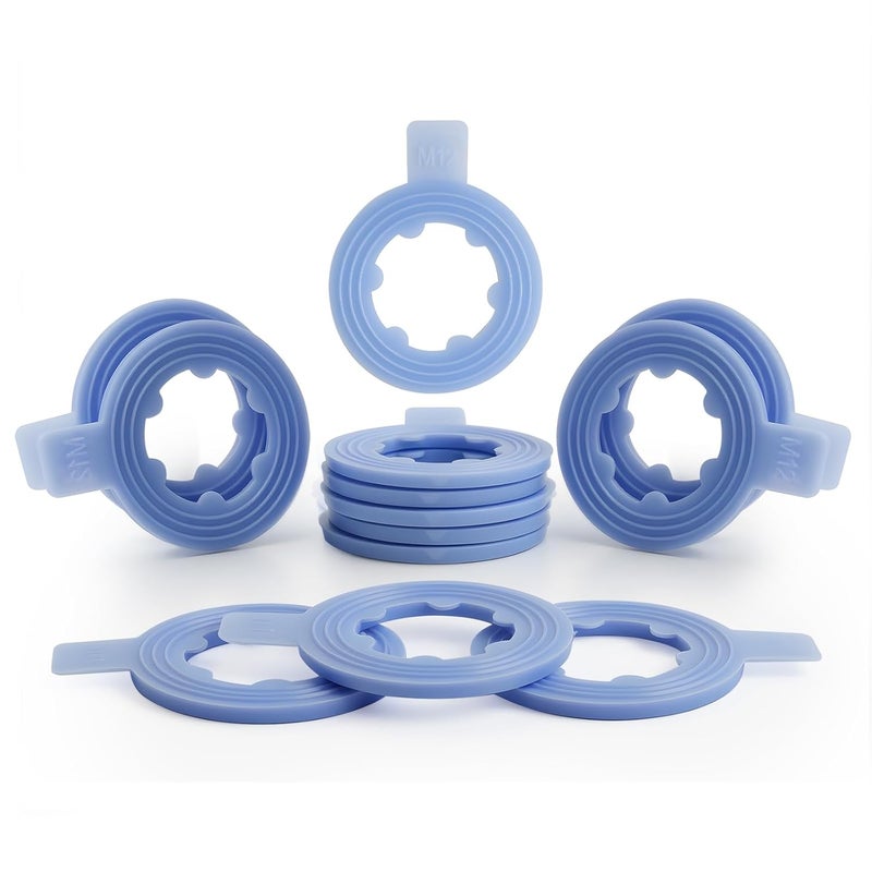 DEEFILL 50 PCS Nylon Rib Oil Drain Plug Gasket, Fits M12 Replace 097-116CD, 097-116 - Image 1